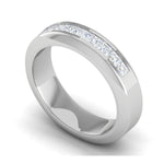 Load image into Gallery viewer, Platinum Unisex Ring with Diamonds JL PT MB PR 133  Men-s-Ring-only Jewelove.US
