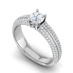 Load image into Gallery viewer, 0.30 cts Solitaire Diamond Split Shank Platinum Ring JL PT RP RD 160   Jewelove.US
