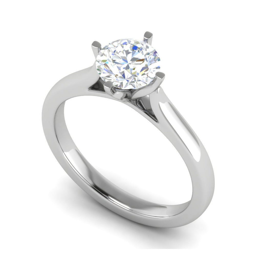 0.50 cts Solitaire Platinum Ring JL PT RS RD 119   Jewelove.US