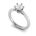 Load image into Gallery viewer, 0.70 cts Solitaire 6 Prongs Platinum Ring JL PT RS RD 114   Jewelove.US
