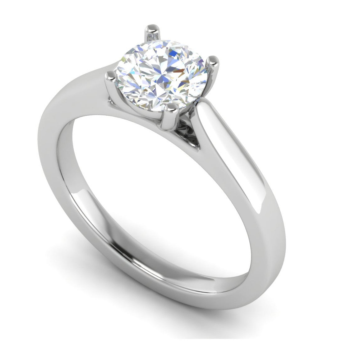 0.50 cts Solitaire Platinum Ring JL PT RS RD 151   Jewelove.US