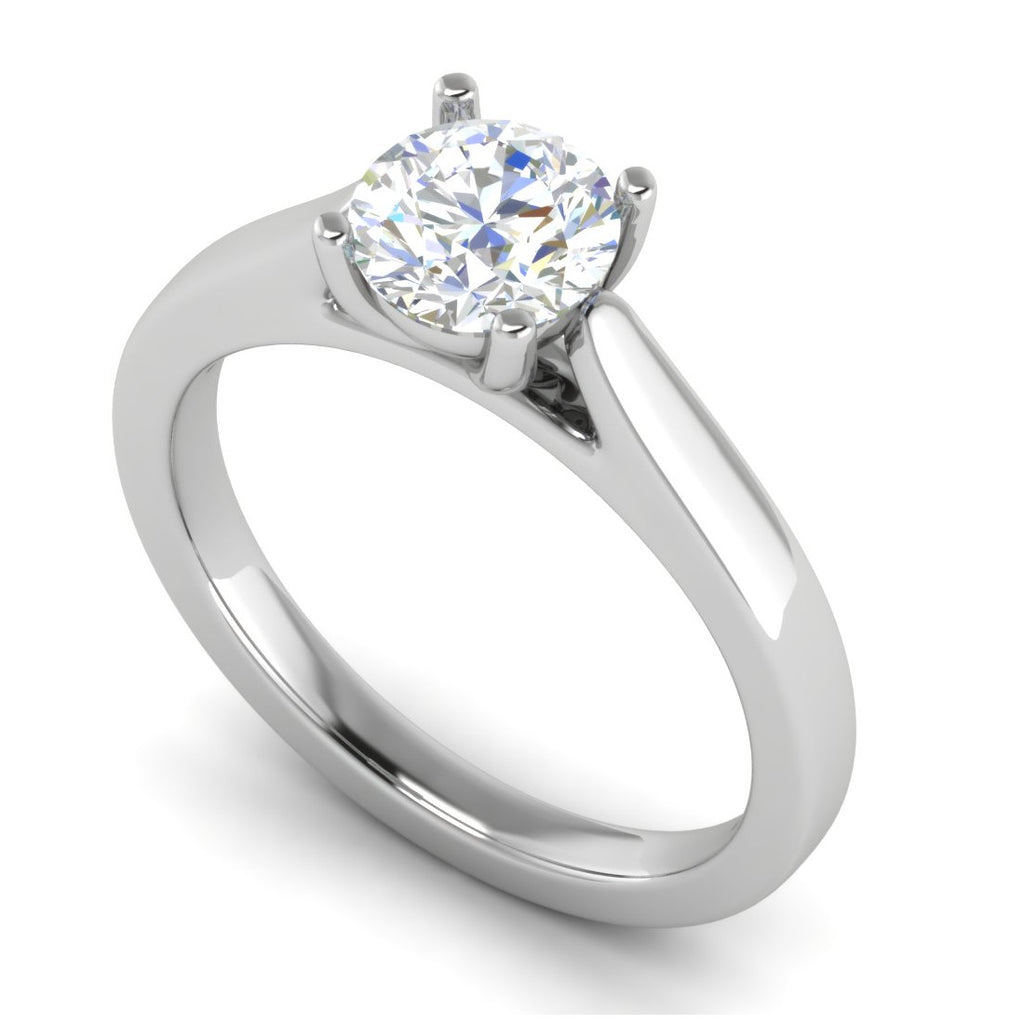 0.50 cts Solitaire Platinum Ring JL PT RS RD 151   Jewelove.US