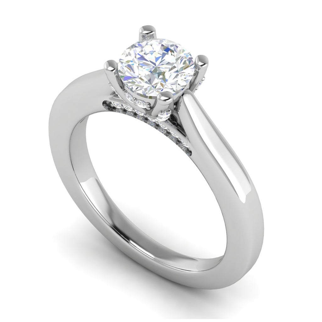 0.30 cts Solitaire Platinum Ring JL PT RS RD 153   Jewelove.US