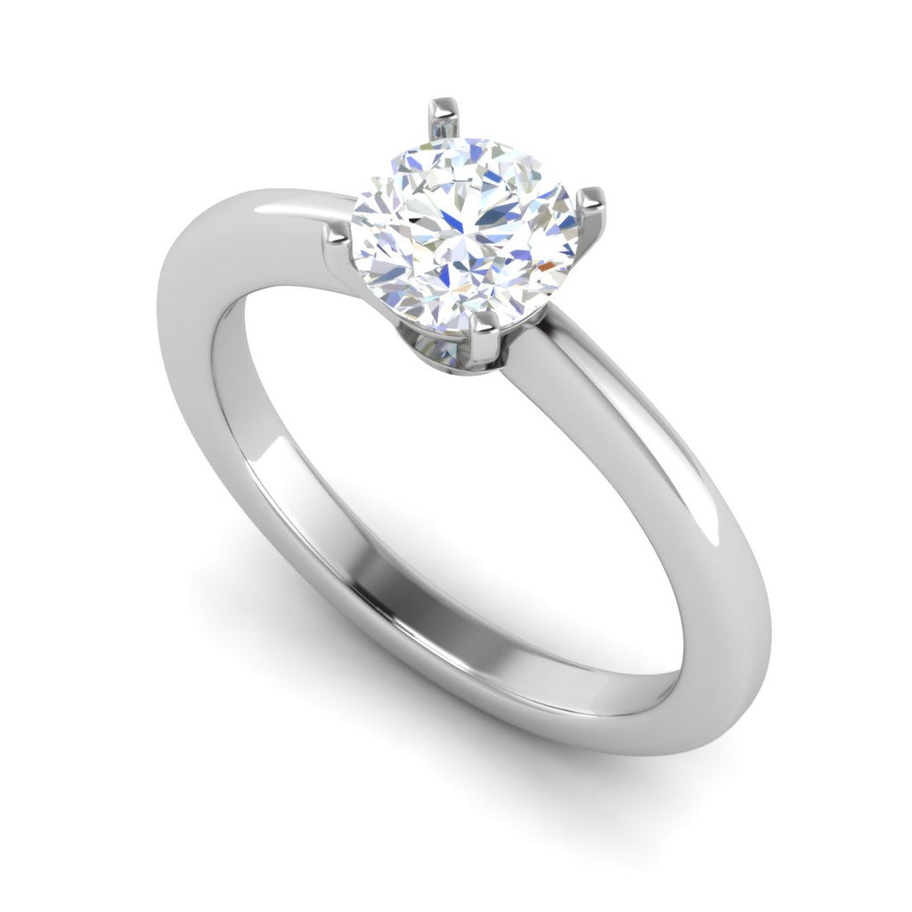 0.50 cts Solitaire Platinum Ring JL PT RS RD 137   Jewelove.US