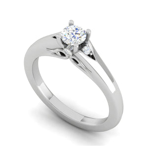 0.20 cts Solitaire Diamond Platinum Ring for Women JL PT RV RD 121   Jewelove