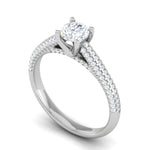 Load image into Gallery viewer, 0.30 cts Solitaire Split Shank Diamond Platinum Ring JL PT RP RD 189   Jewelove.US
