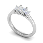 Load image into Gallery viewer, 0.50 cts. Princess Cut Solitaire Platinum Diamond Ring JL PT R3 PR 158   Jewelove.US

