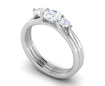 Load image into Gallery viewer, 1 Carat Solitaire Diamond Accents Platinum Ring JL PT R3 RD 141   Jewelove.US
