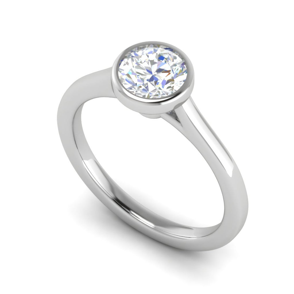 0.50 cts Solitaire Platinum Ring JL PT RS RD 145   Jewelove.US