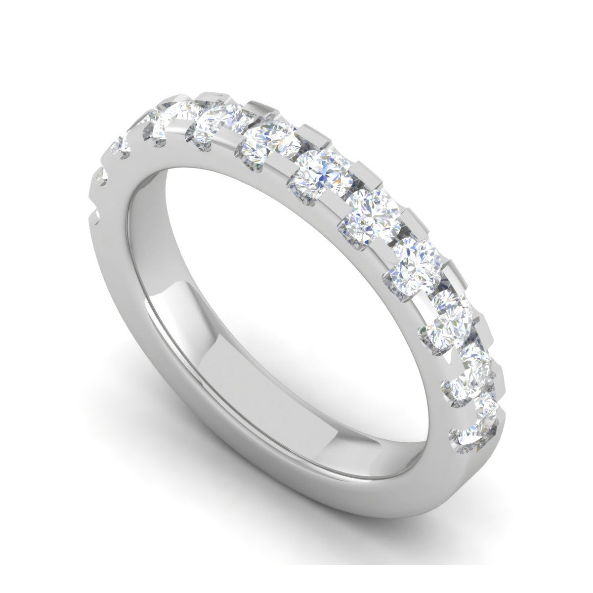 8 Pointer Platinum Diamond Ring for Women JL PT WB RD 111   Jewelove