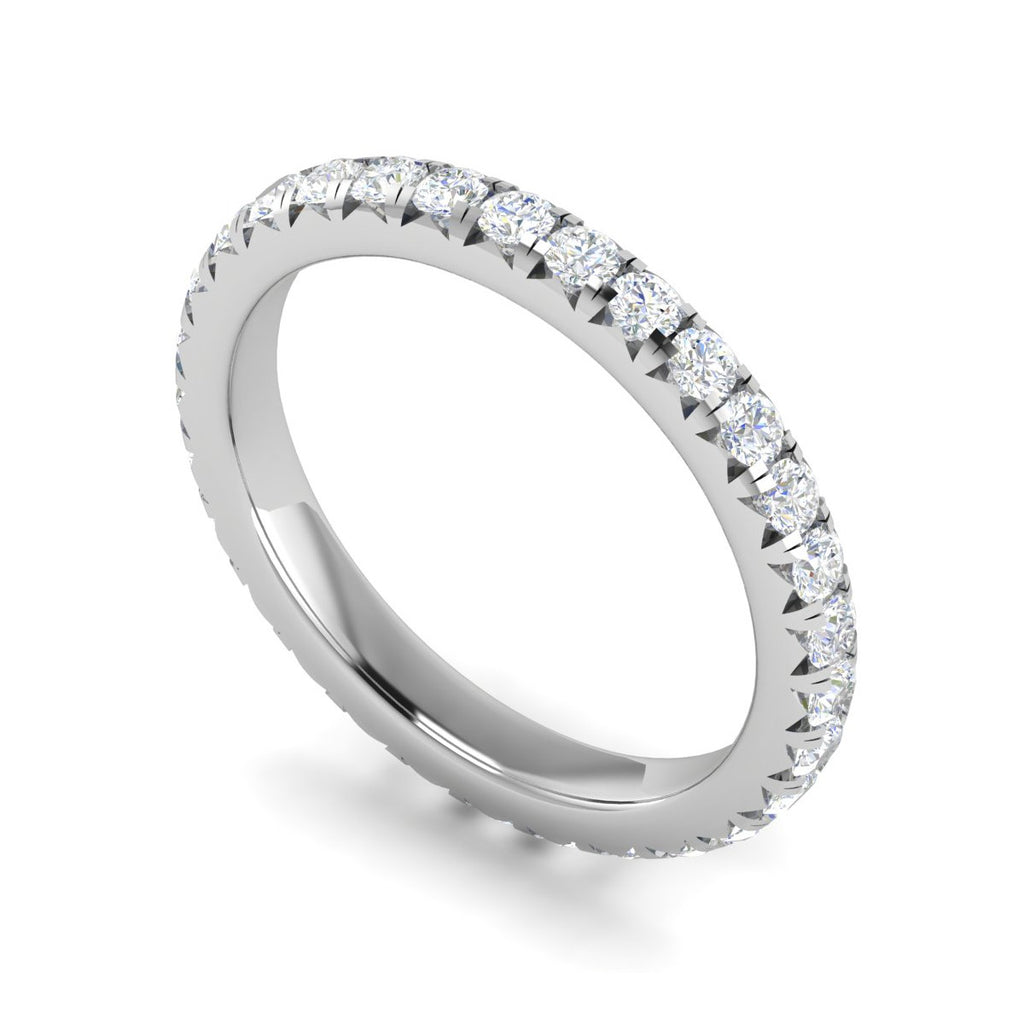 Platinum Ring With Diamonds for Women JL PT ET RD 105  VVS-GH Jewelove.US