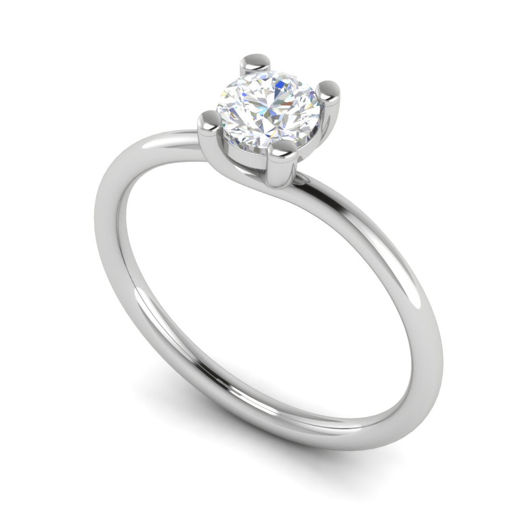 0.30 cts Solitaire Platinum Ring JL PT RS RD 171   Jewelove.US