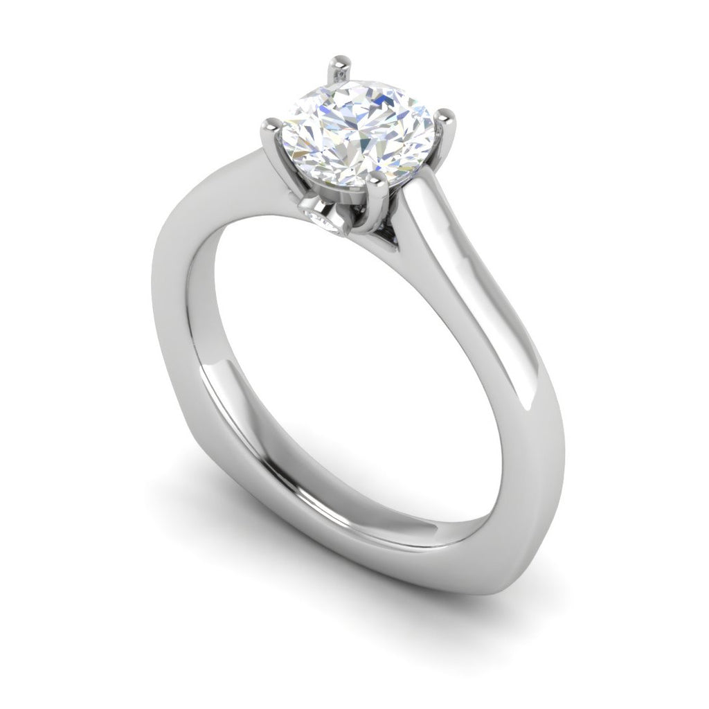 0.50 cts Solitaire Platinum Ring JL PT RS RD 146   Jewelove.US