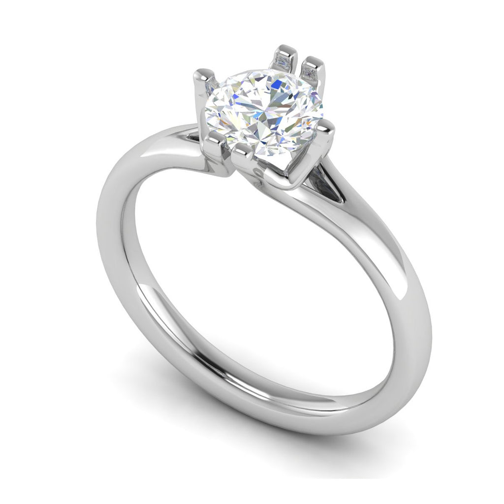 0.50 cts Solitaire Platinum Ring JL PT RS RD 147   Jewelove.US