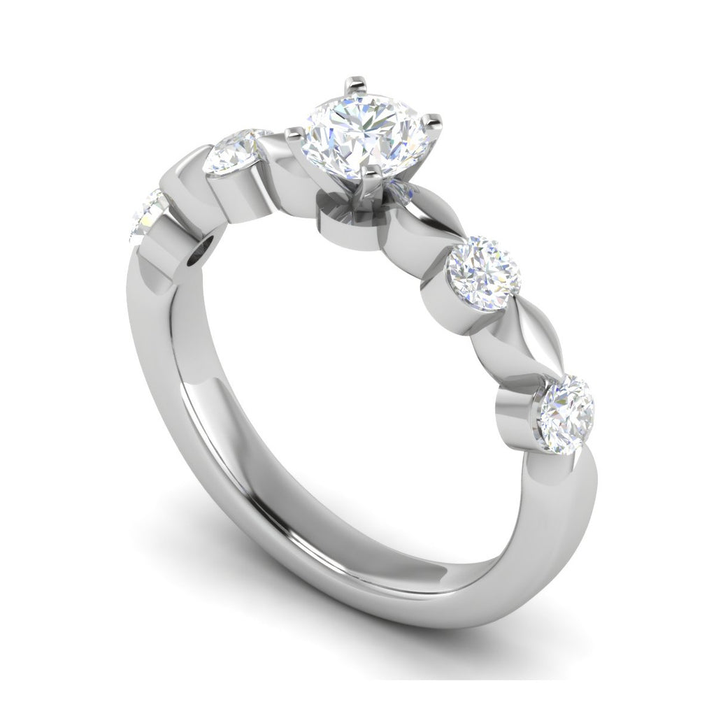 0.50 cts Solitaire Platinum Diamonds Ring JL PT RC RD 263   Jewelove.US