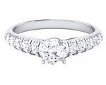 Load image into Gallery viewer, 50 Pointer Platinum Solitaire Engagement Ring for Women JL PT 478
