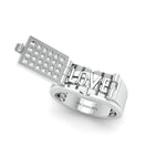 Load image into Gallery viewer, Designer 18K White Gold with Diamond Princess Cut Ring with a Openable Secret Message for Men JL PT 1009

