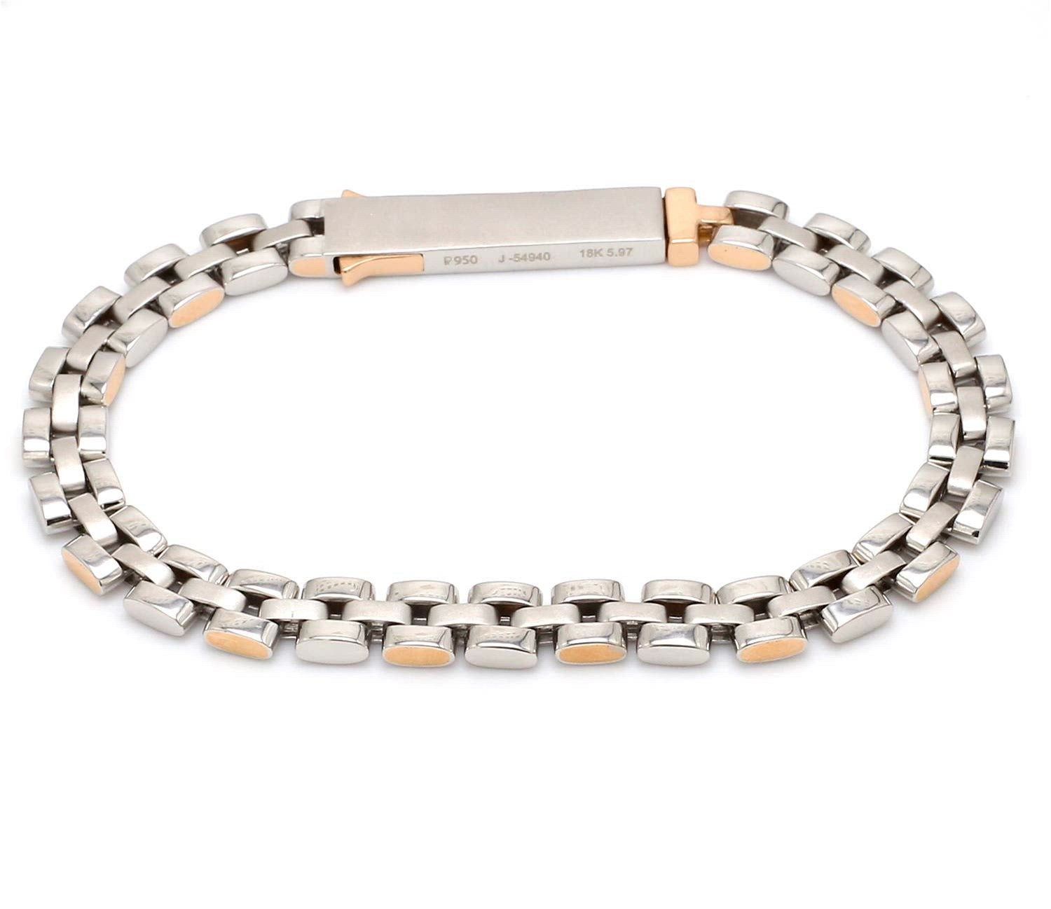 Men of Platinum | Rose Gold Fusion Bracelet for Men JL PTB 650