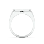 Load image into Gallery viewer, Designer 18K White Gold with Diamond Princess Cut Ring with a Openable Secret Message for Men JL PT 1009
