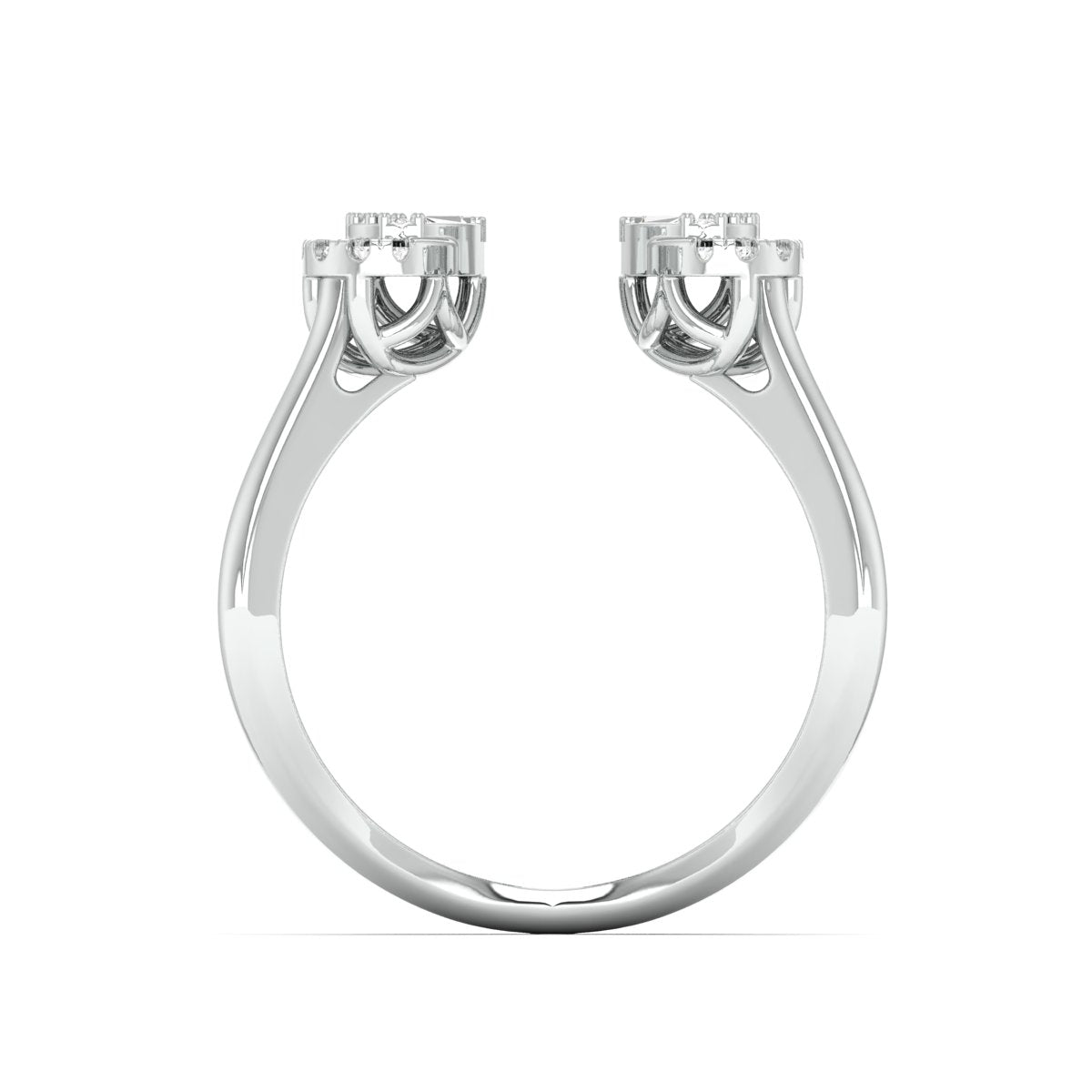 Designer Platinum Baguette Diamond Ring for Women JL PT 1007