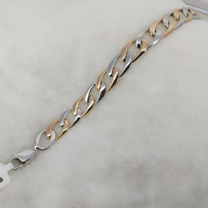 Platinum & Rose Gold Bracelet for Men JL PTB 1050   Jewelove.US