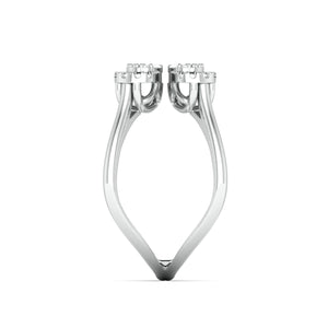 Designer Platinum Baguette Diamond Ring for Women JL PT 1007