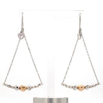 Load image into Gallery viewer, Japanese Platinum Earrings with Rose Gold for Women JL PT E 279
