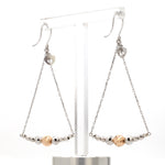 Load image into Gallery viewer, Japanese Platinum Earrings with Rose Gold for Women JL PT E 279   Jewelove.US
