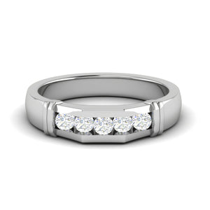 Platinum Ring with Diamonds for Women JL PT MB RD 103   Jewelove.US