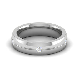 Platinum Ring with Diamonds for Women JL PT MB RD 115   Jewelove.US