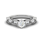 Load image into Gallery viewer, 0.30 cts Solitaire Diamond Accents Platinum Ring JL PT RP RD 153   Jewelove.US
