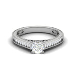 Load image into Gallery viewer, 0.30 cts Solitaire Diamond Shank Platinum Ring for Women JL PT RV RD 112   Jewelove
