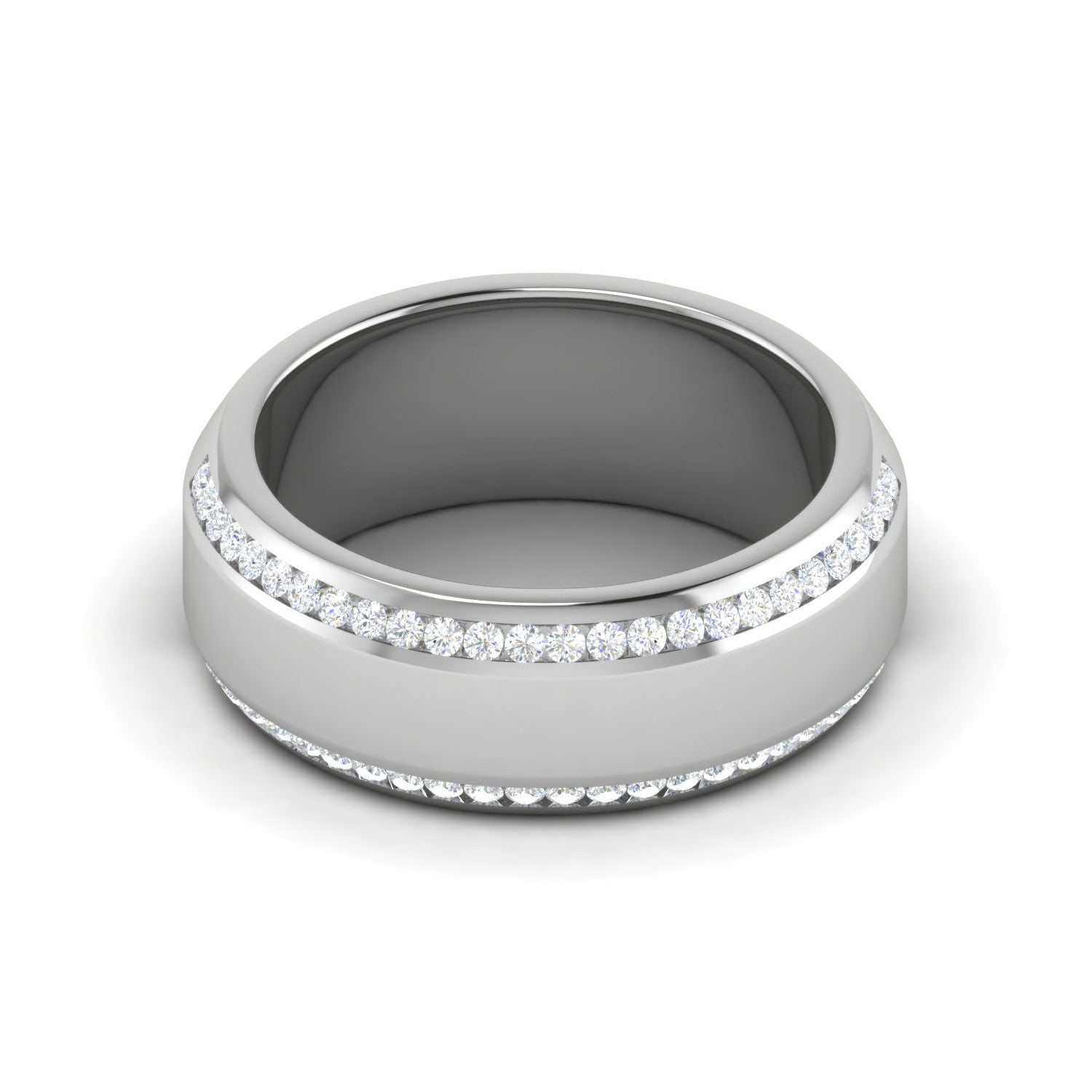 Platinum Ring with Diamonds for Women JL PT MB RD 120   Jewelove.US