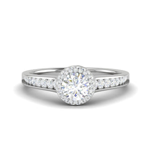 0.50 cts Pointer Solitaire Platinum Diamond Ring JL PT RH RD 227   Jewelove.US