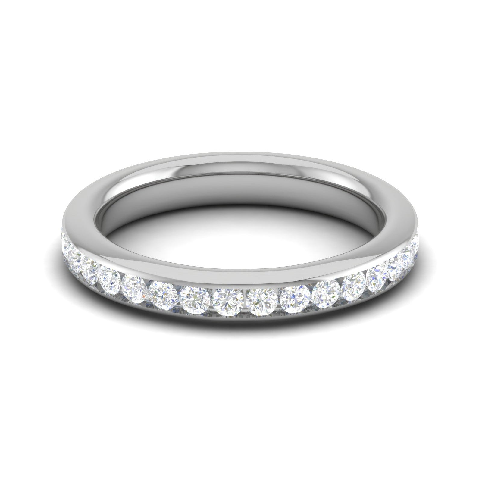 Platinum Ring With Diamonds for Women JL PT ET RD 111   Jewelove.US