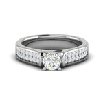 Load image into Gallery viewer, 0.30 cts Solitaire Diamond Split Shank Platinum Ring JL PT RP RD 110   Jewelove.US
