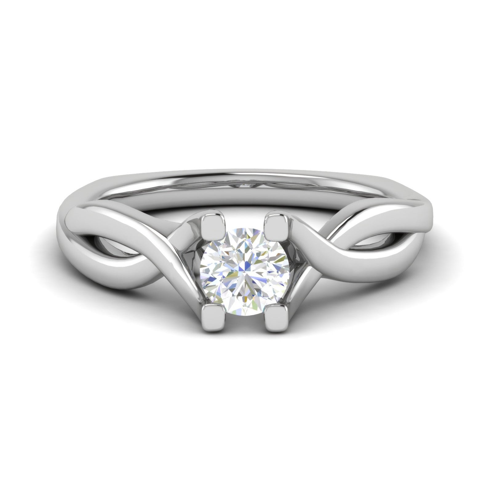 0.30 cts Solitaire Platinum Ring JL PT RS RD 160   Jewelove.US