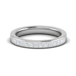 Load image into Gallery viewer, Platinum Half Eternity Princess cut Diamonds Ring for Women JL PT WB PR 135  GH-VVS Jewelove
