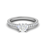 Load image into Gallery viewer, 0.50cts Solitaire Platinum Diamond Shank Ring JL PT R3 RD 153   Jewelove.US
