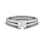 Load image into Gallery viewer, 0.30 cts Solitaire Diamond Split Shank Platinum Ring JL PT RP RD 163   Jewelove.US
