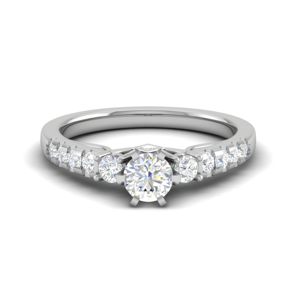 0.30 cts. Solitaire Platinum Shank Diamond Engagement Ring JL PT WB5964E   Jewelove