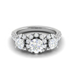 Load image into Gallery viewer, 0.30cts Solitaire Diamond Shank Platinum Ring JL PT 51791   Jewelove.US
