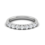 Load image into Gallery viewer, 7 Pointer Half Eternity Diamond Platinum Ring for Women JL PT WB RD 146  VVS-GH Jewelove
