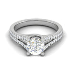 Load image into Gallery viewer, 0.30 cts Solitaire Platinum Diamond Split Shank Ring JL PT PR RD 100-A   Jewelove.US
