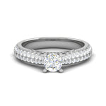 Load image into Gallery viewer, 0.30 cts Solitaire Diamond Split Shank Platinum Ring JL PT RP RD 158   Jewelove.US
