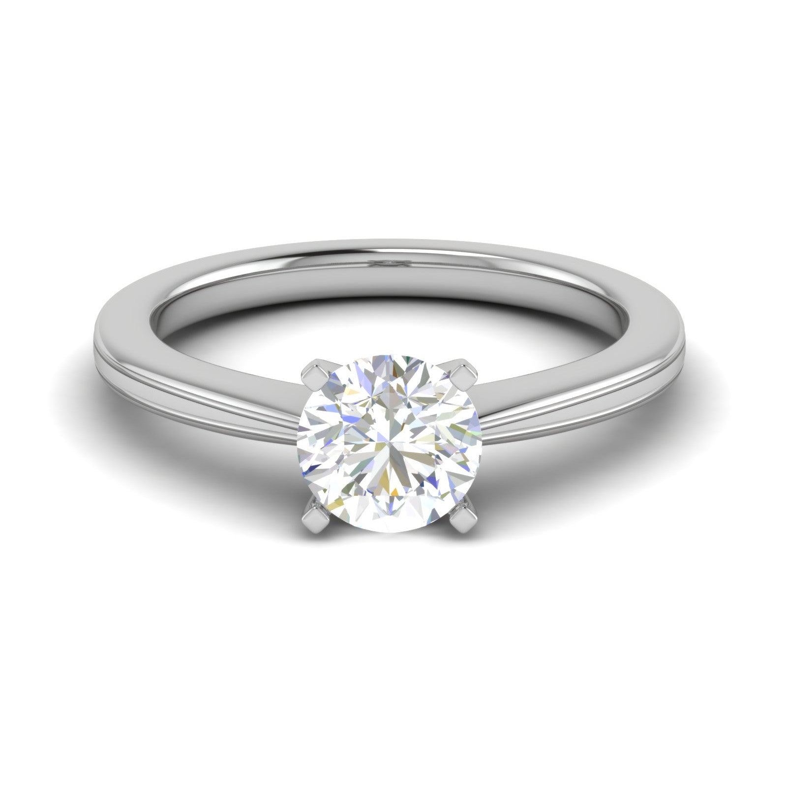 0.50 cts Solitaire Platinum Ring JL PT RS RD 152   Jewelove.US