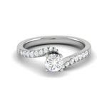 Load image into Gallery viewer, 0.30 cts Solitaire Diamond Shank Platinum Ring JL PT RP RD 154   Jewelove.US
