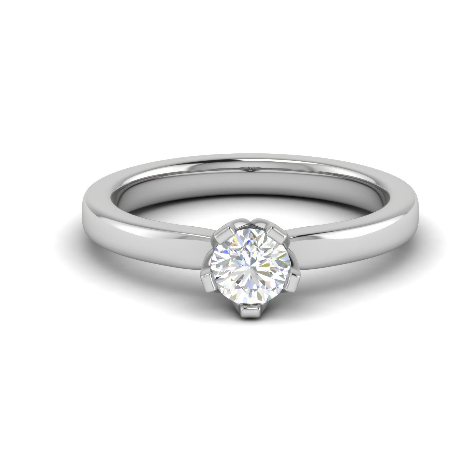 0.30 cts Solitaire Platinum Ring JL PT RS RD 107   Jewelove.US