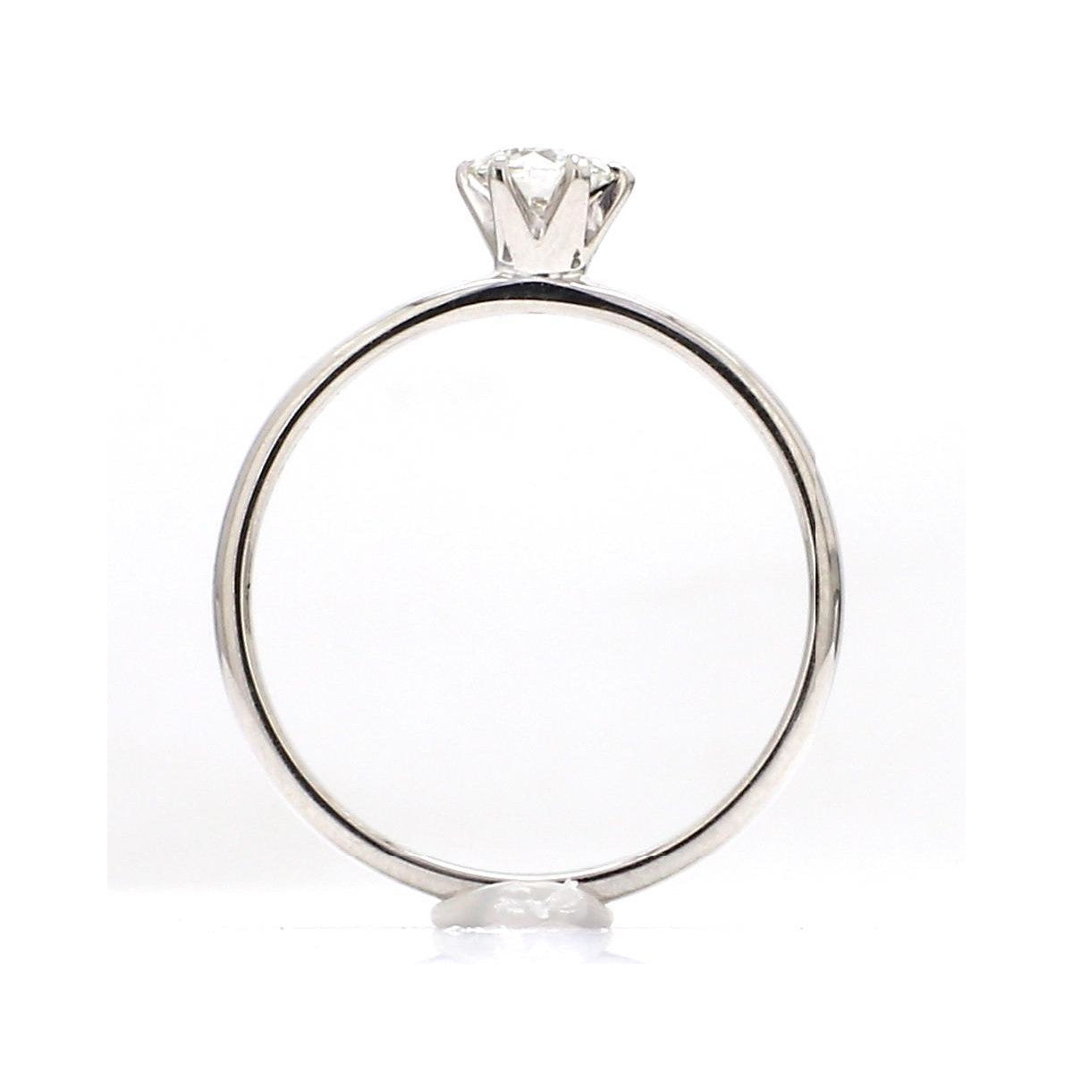 20 Pointer Classic 6 Prong Solitaire Ring made in Platinum SKU 0012-A