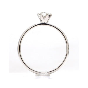 20 Pointer Classic 6 Prong Solitaire Ring made in Platinum SKU 0012-A